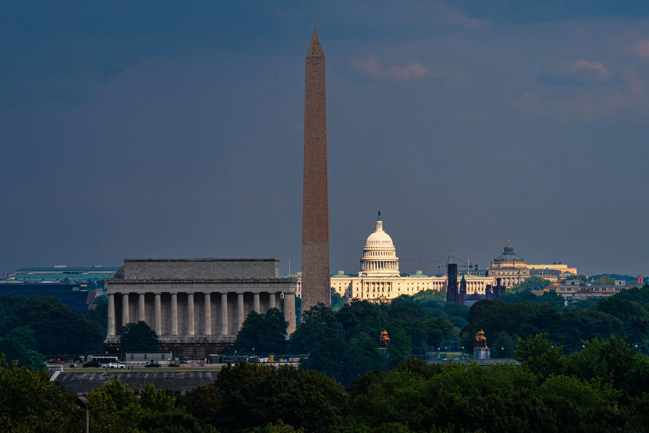 Washington Monument and US Capitol Building